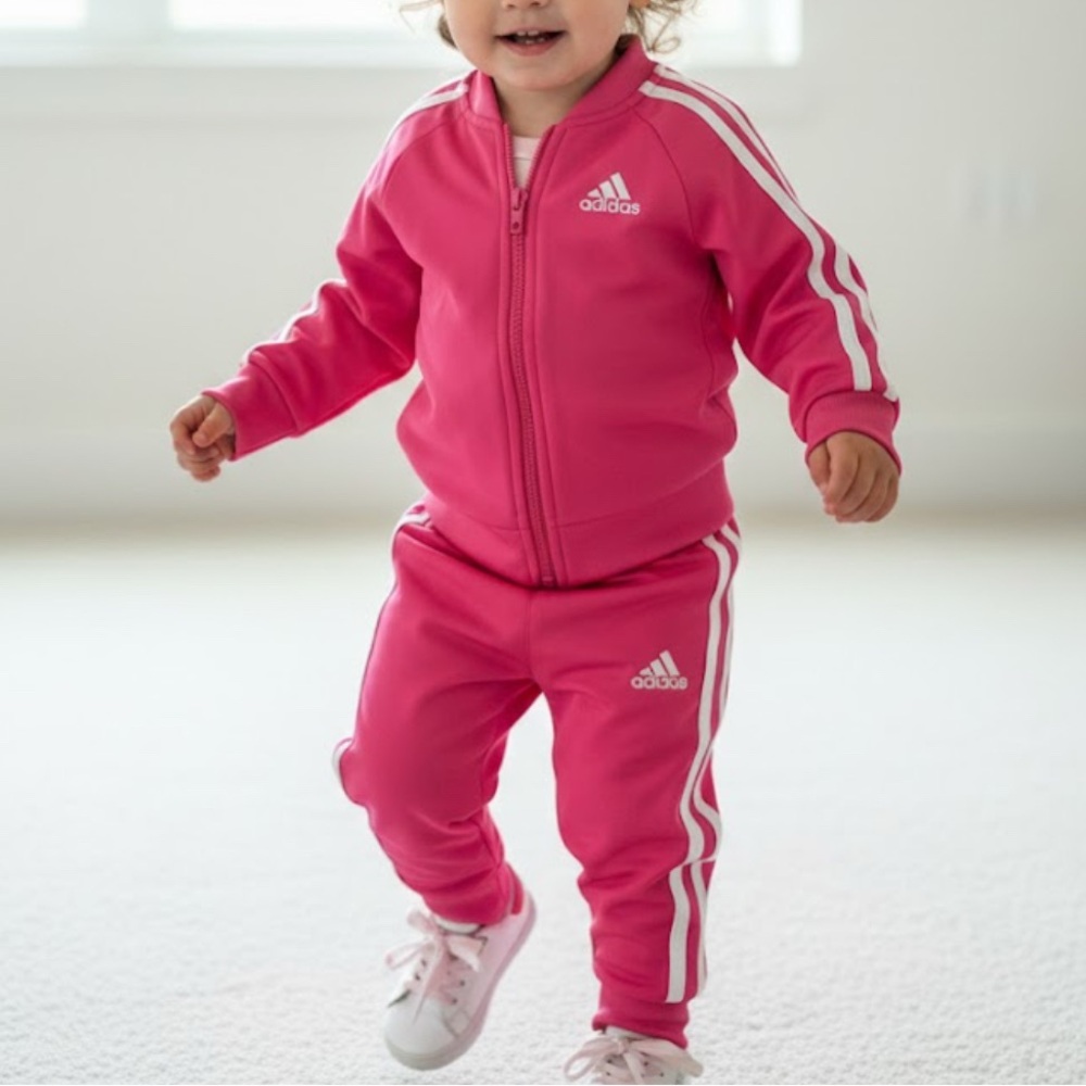 Adidas Kids Bright Pink Joggers